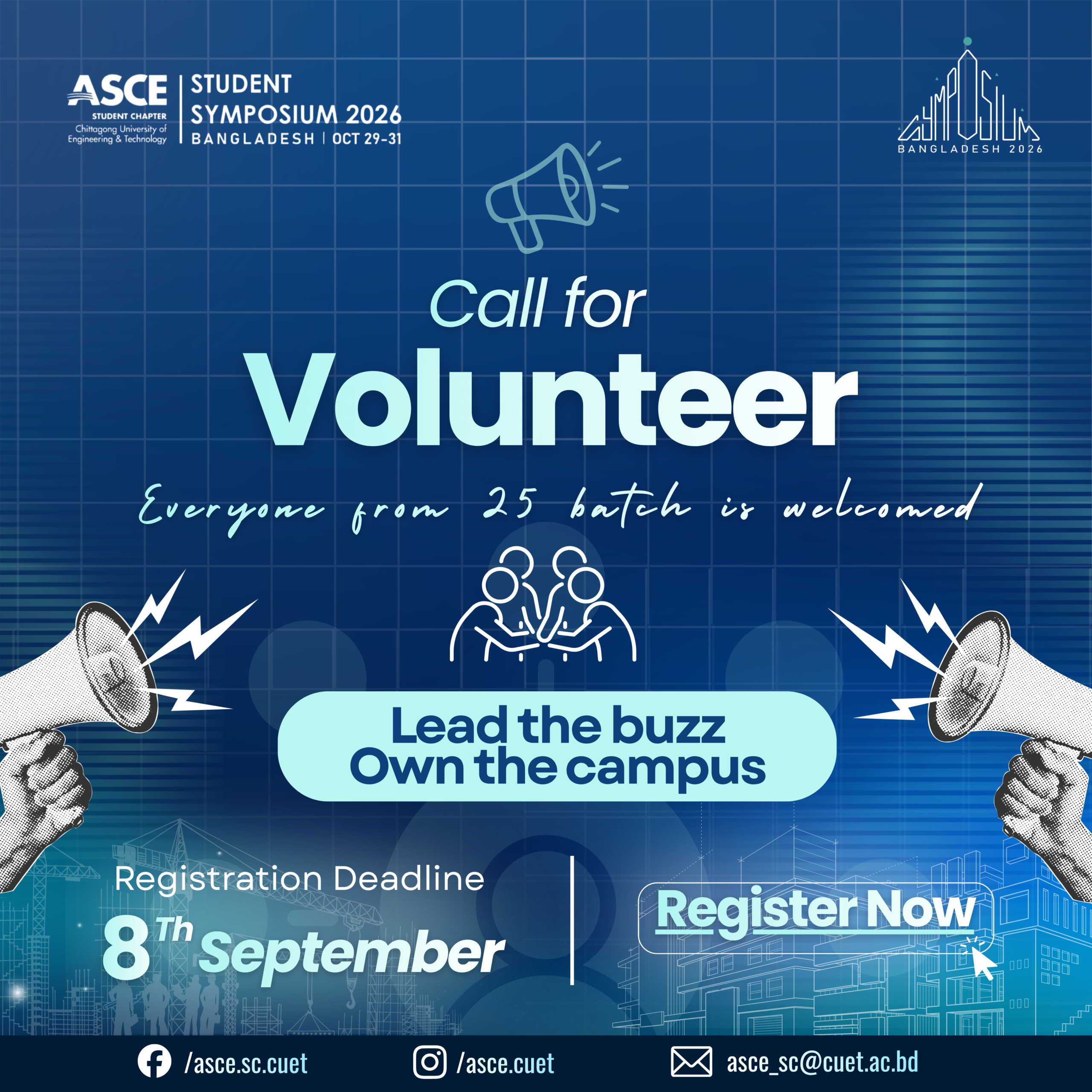 Call for Volunteers | ASCE Symposium Bangladesh 2026